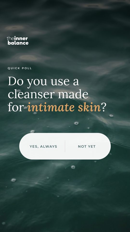 Historia con encuesta: Do you use a cleanser made for intimate skin?