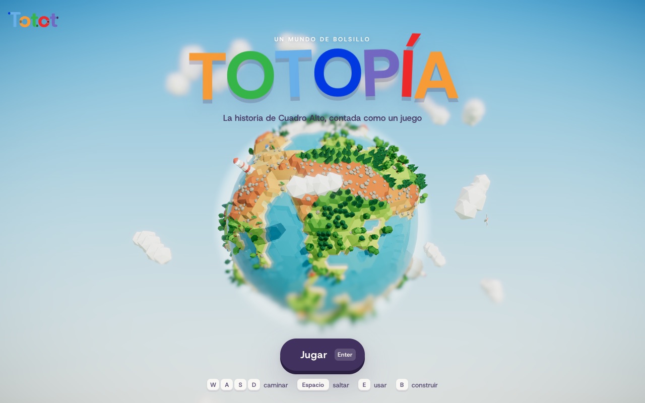 Totopía: planeta low-poly jugable en el navegador